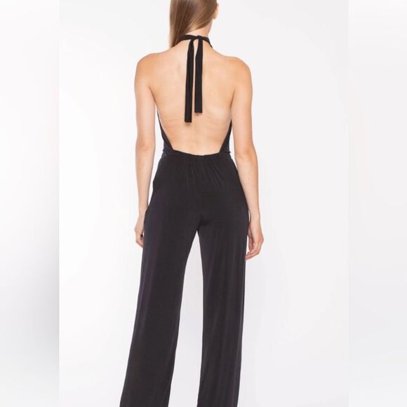 Ripley Rader Navy Backless Halter Jumpsuit Size 2 (Small) - Picture 2 of 10